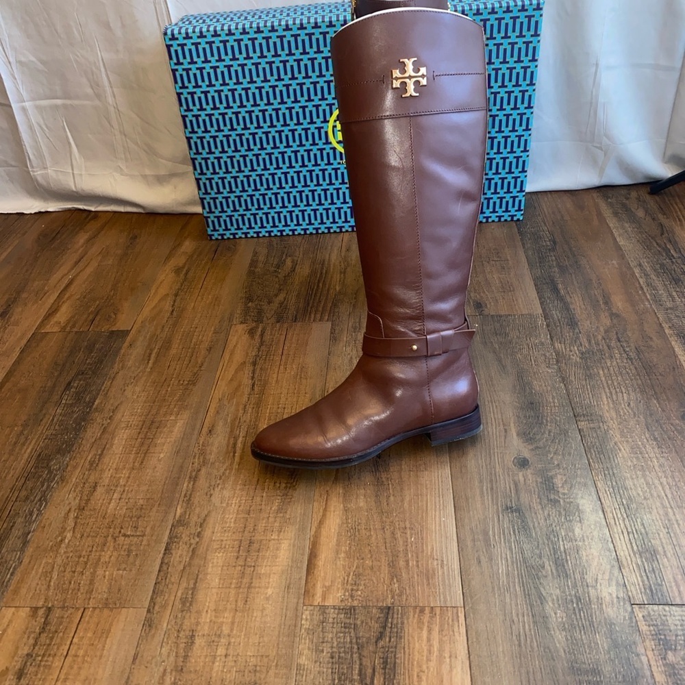 Tory Burch Brown Patterned Boots - Picture 4 of 16